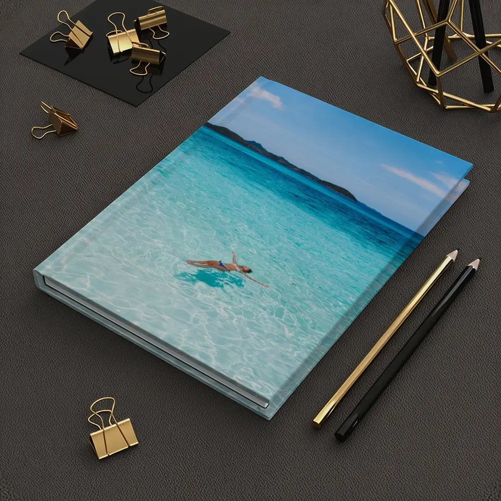 Woman Floating In Turquoise Tropical Ocean – Notebooks