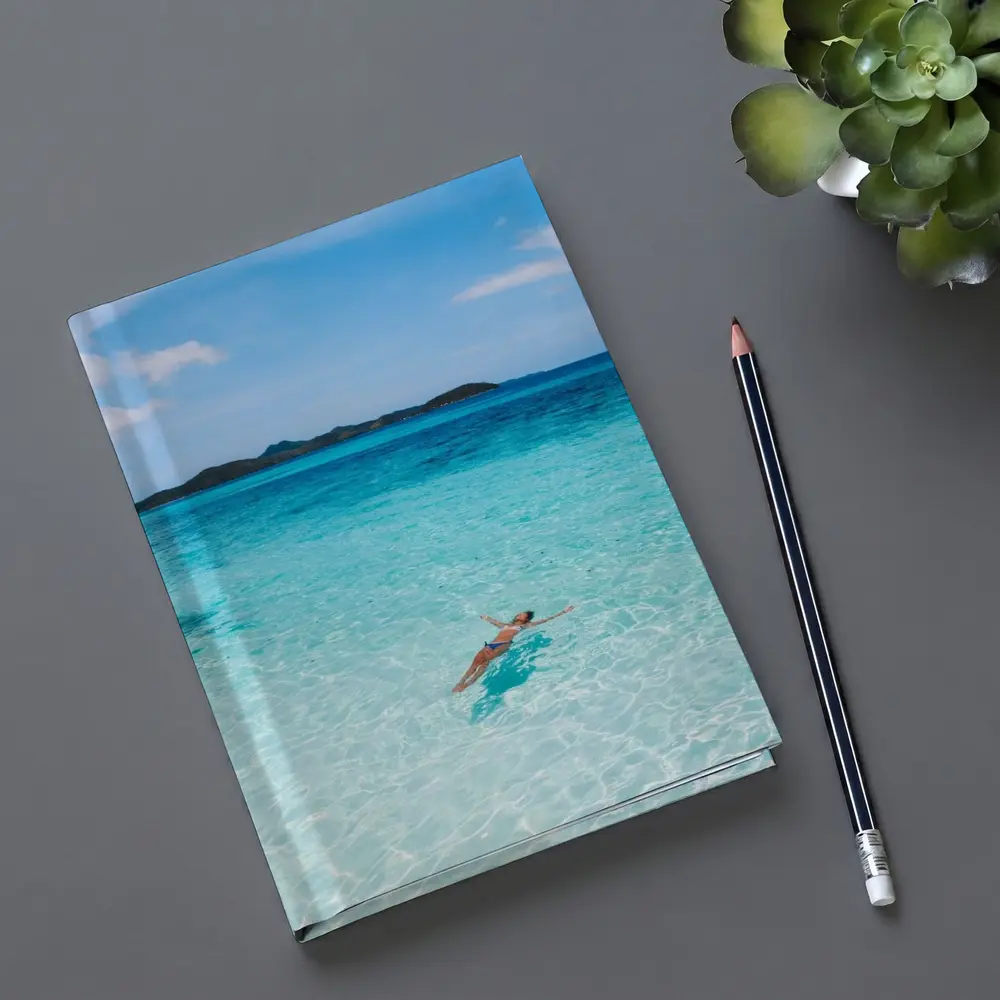 Woman Floating In Turquoise Tropical Ocean – Notebooks
