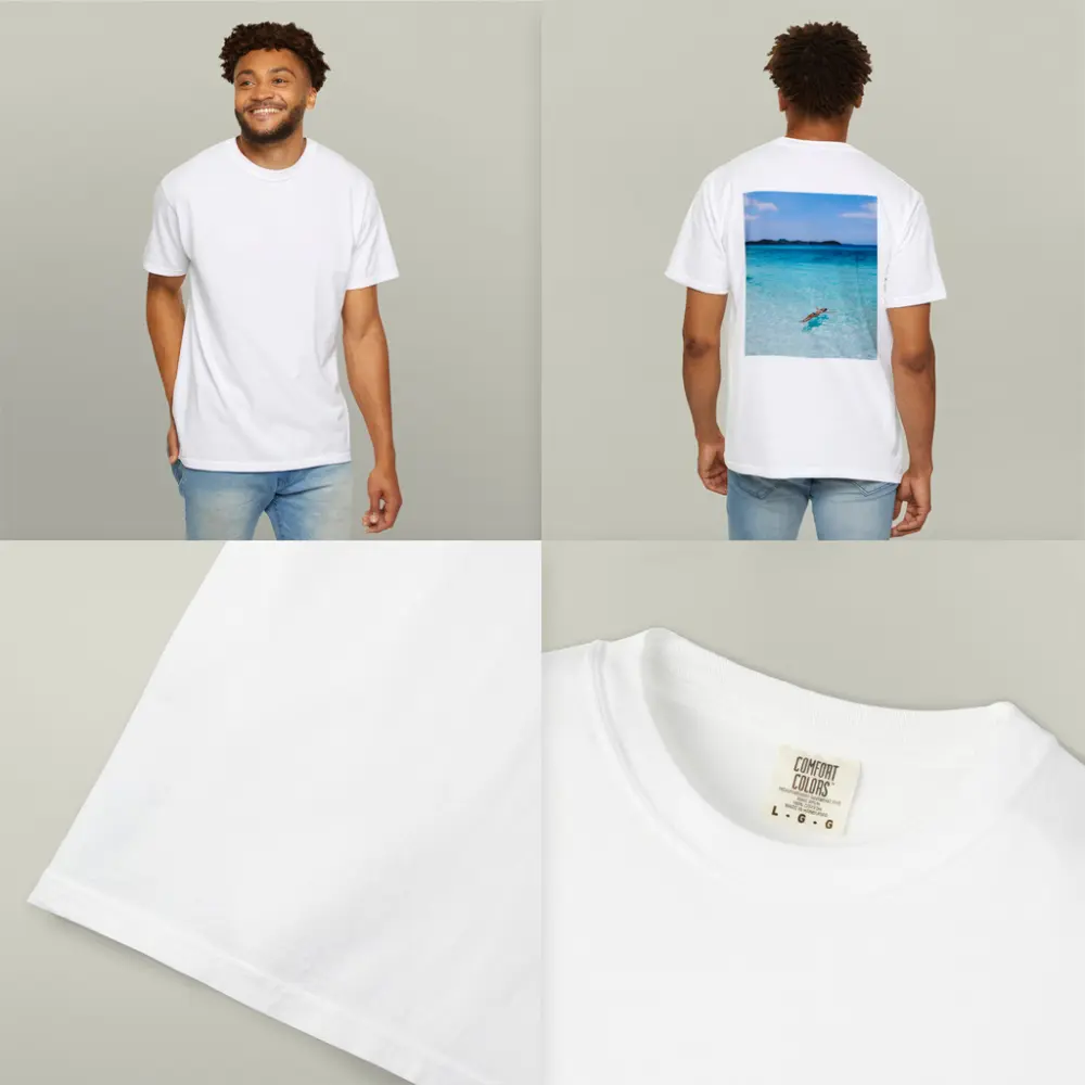 Woman Floating In Turquoise Tropical Ocean – T-Shirts