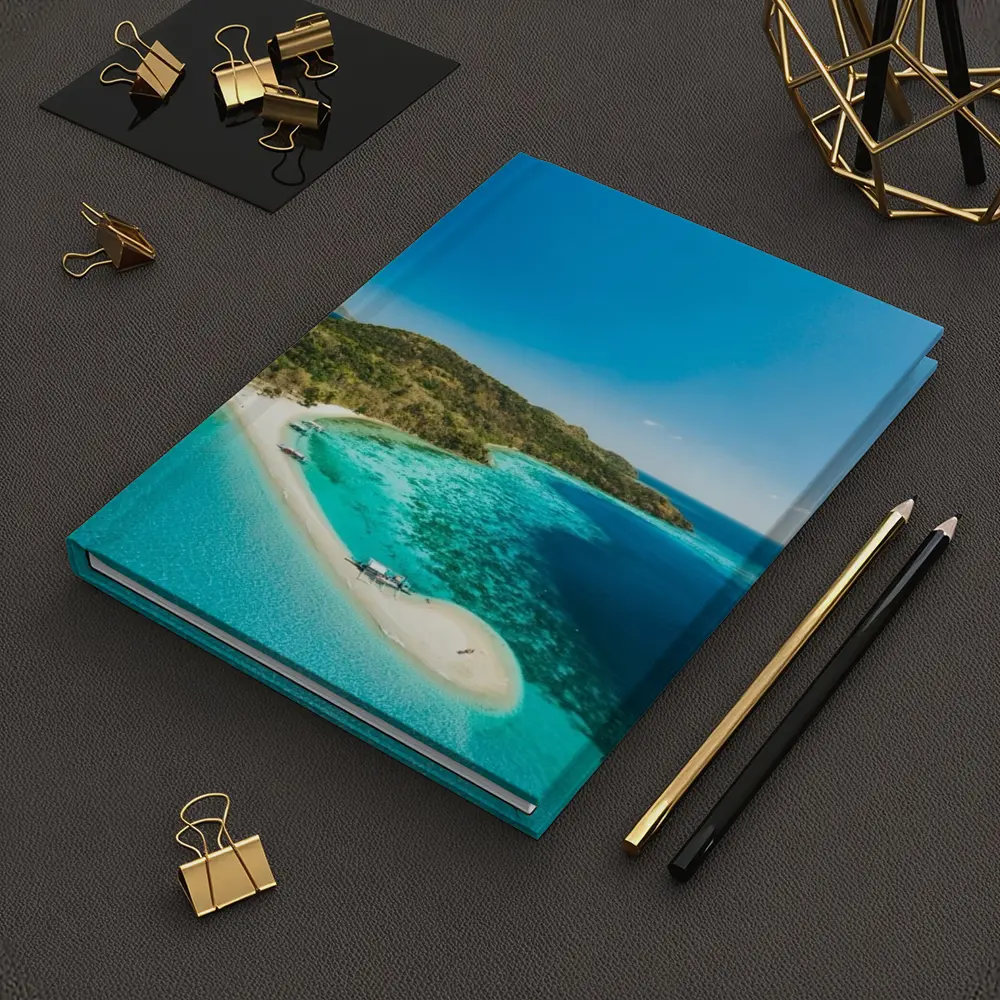 Tropical Island Sandbar Aerial Ocean View – Notebooks