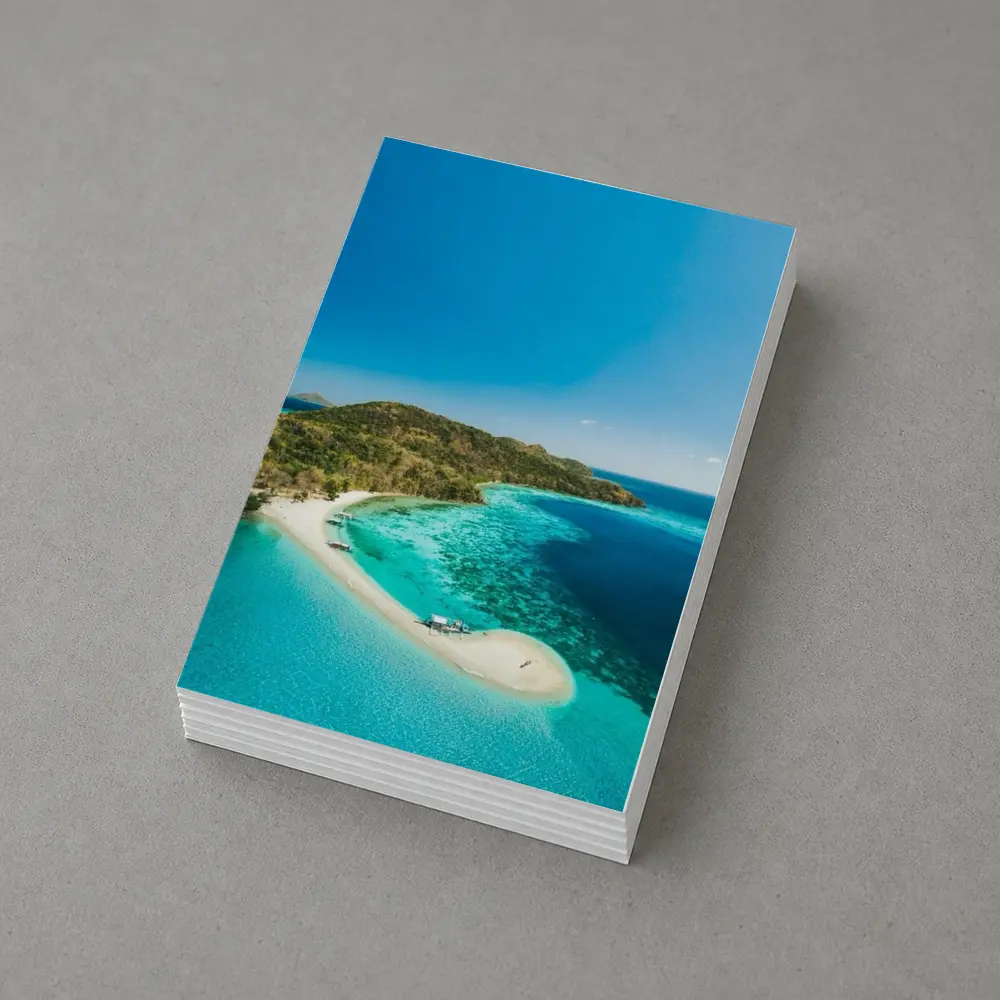 Tropical Island Sandbar Aerial Ocean View – Postcards