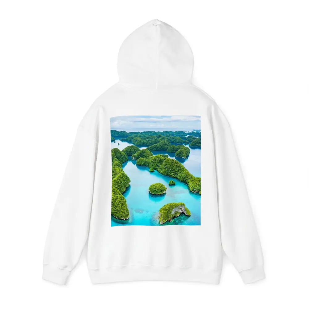 Aerial View Tropical Islands Turquoise Ocean Waters – Hoodies