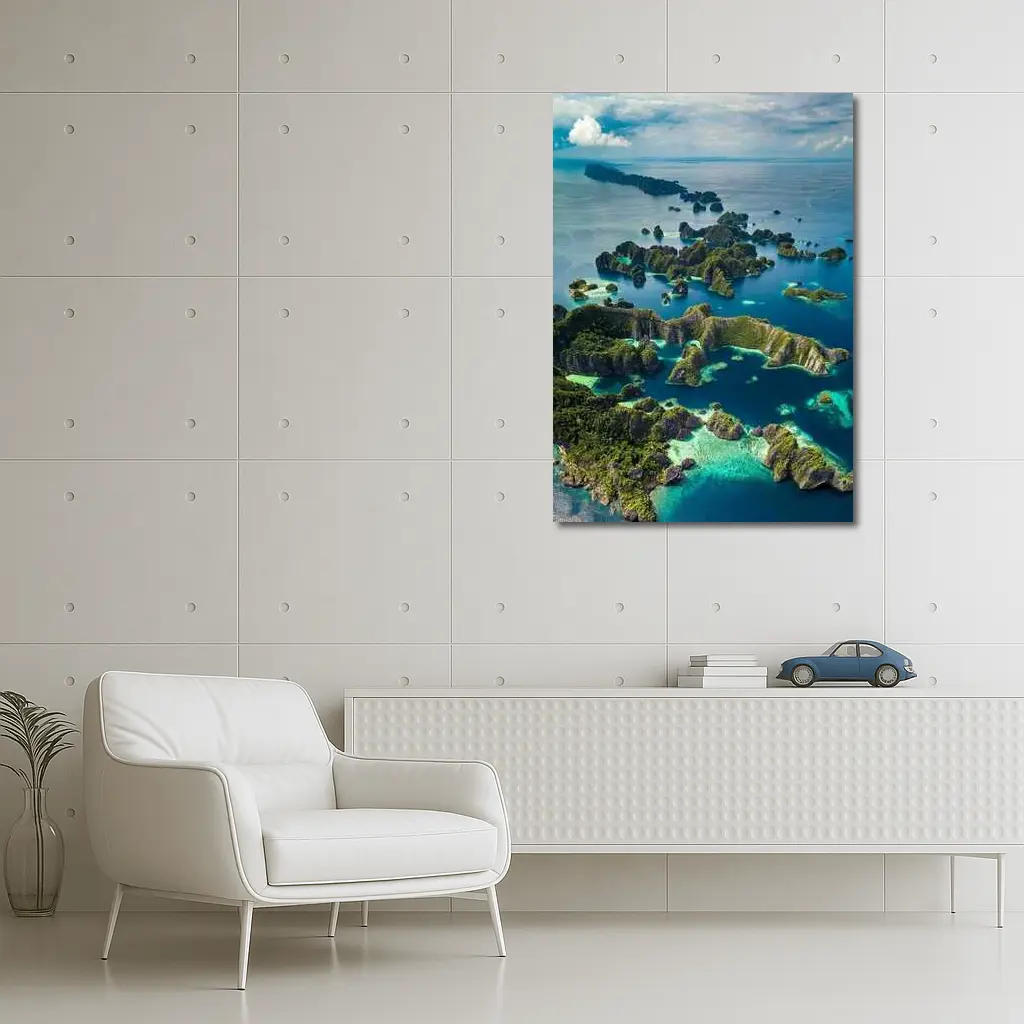 Raja Ampat Islands Aerial Ocean View – Wall Art