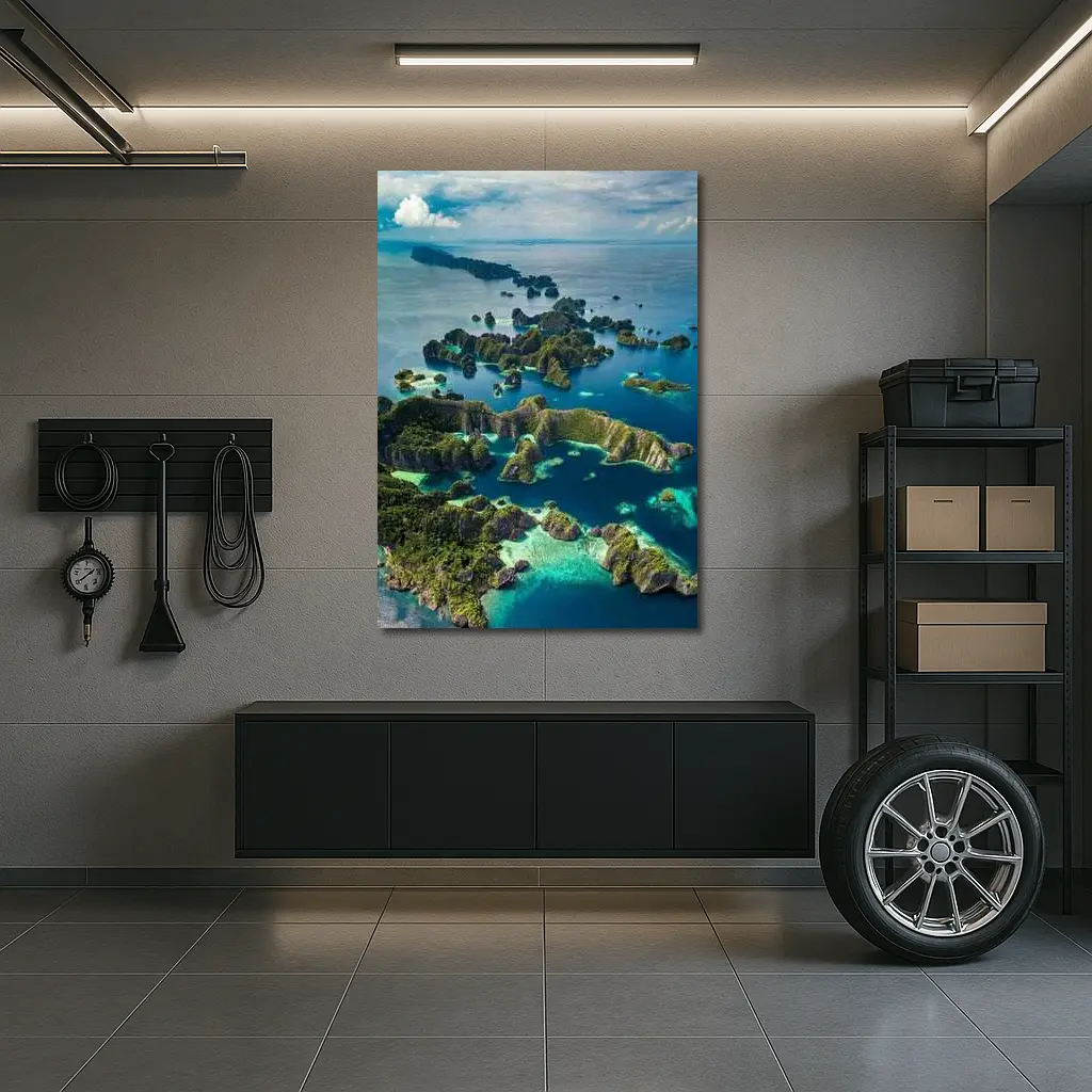 Raja Ampat Islands Aerial Ocean View – Wall Art