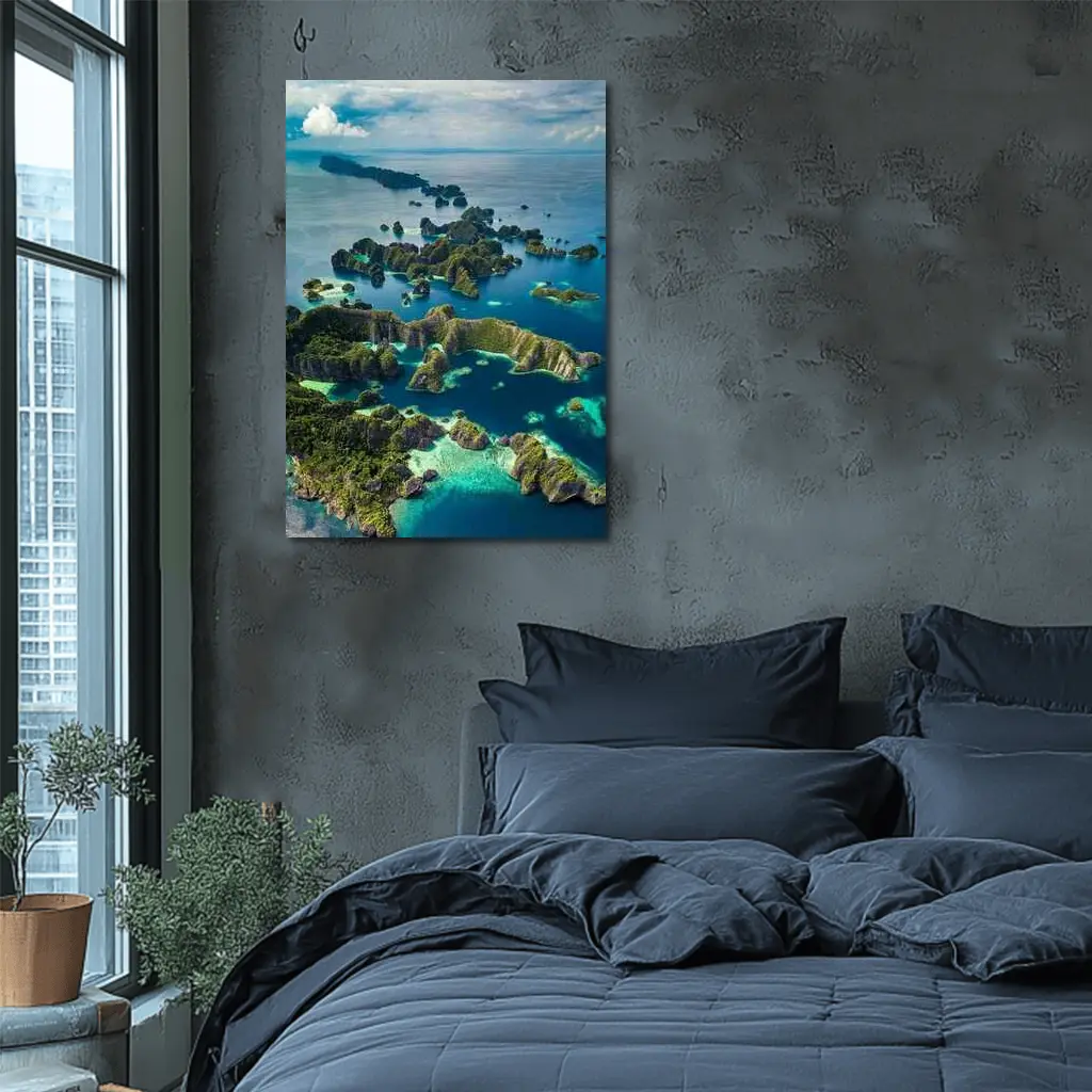 Raja Ampat Islands Aerial Ocean View – Wall Art