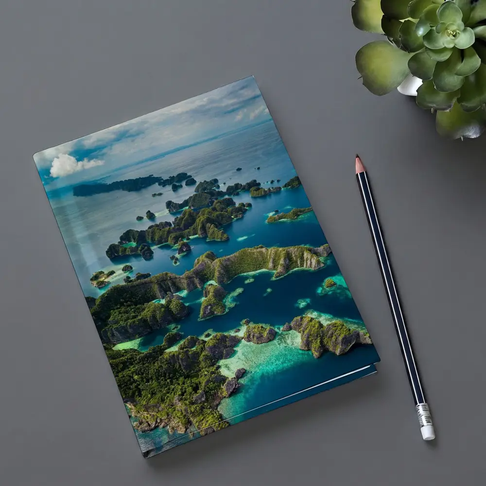 Raja Ampat Islands Aerial Ocean View – Notebooks