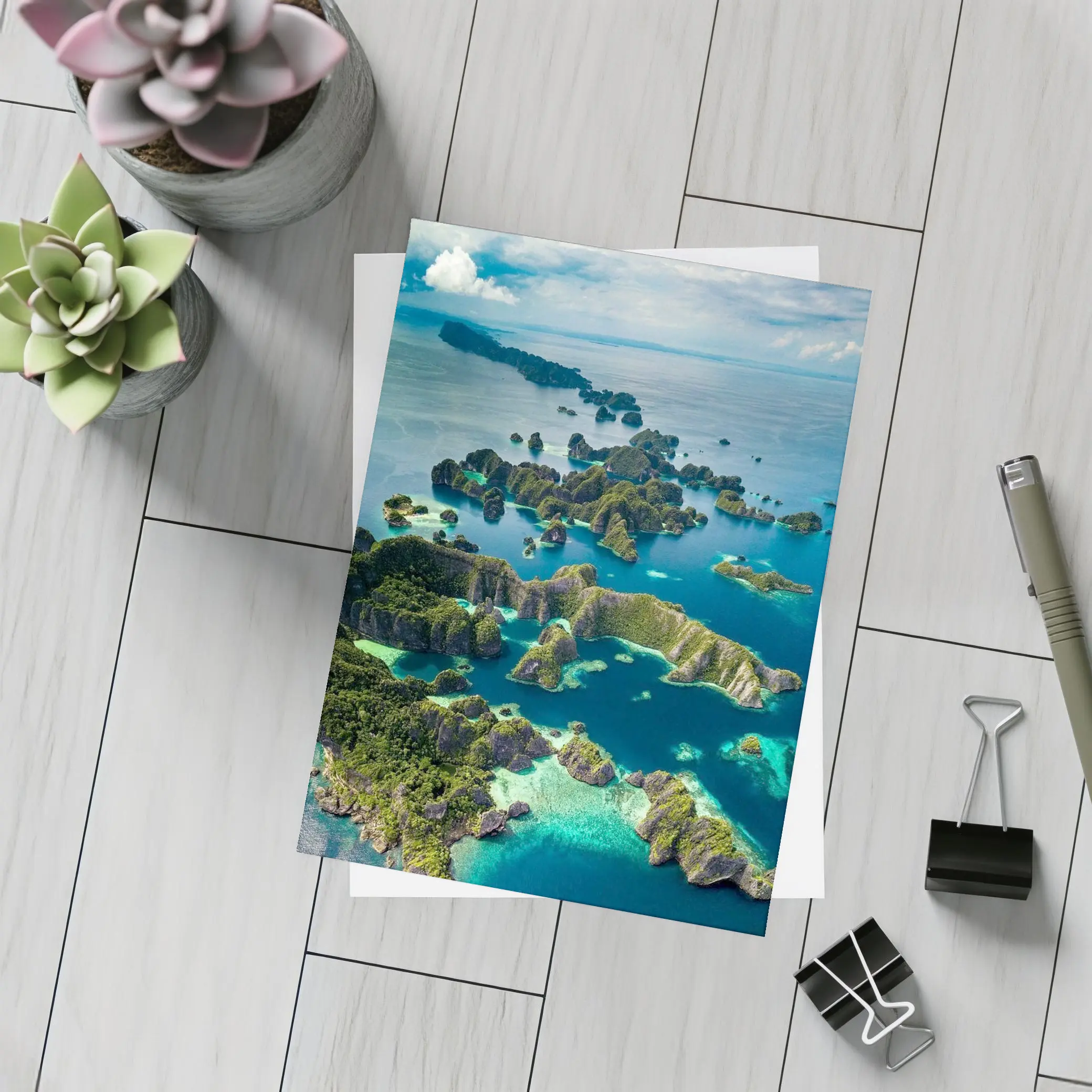 Raja Ampat Islands Aerial Ocean View – Postcards