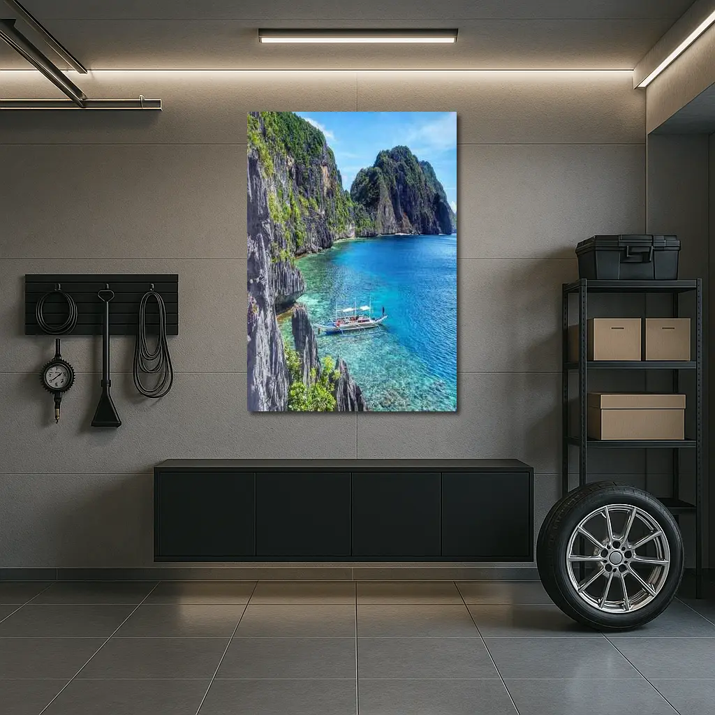 El Nido Palawan Crystal Blue Lagoon Cliffs – Wall Art