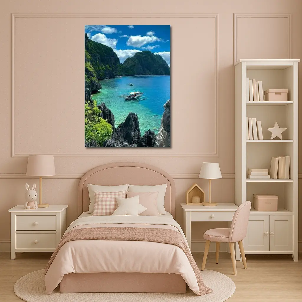 El Nido Philippines Turquoise Bay Limestone Cliffs – Wall Art