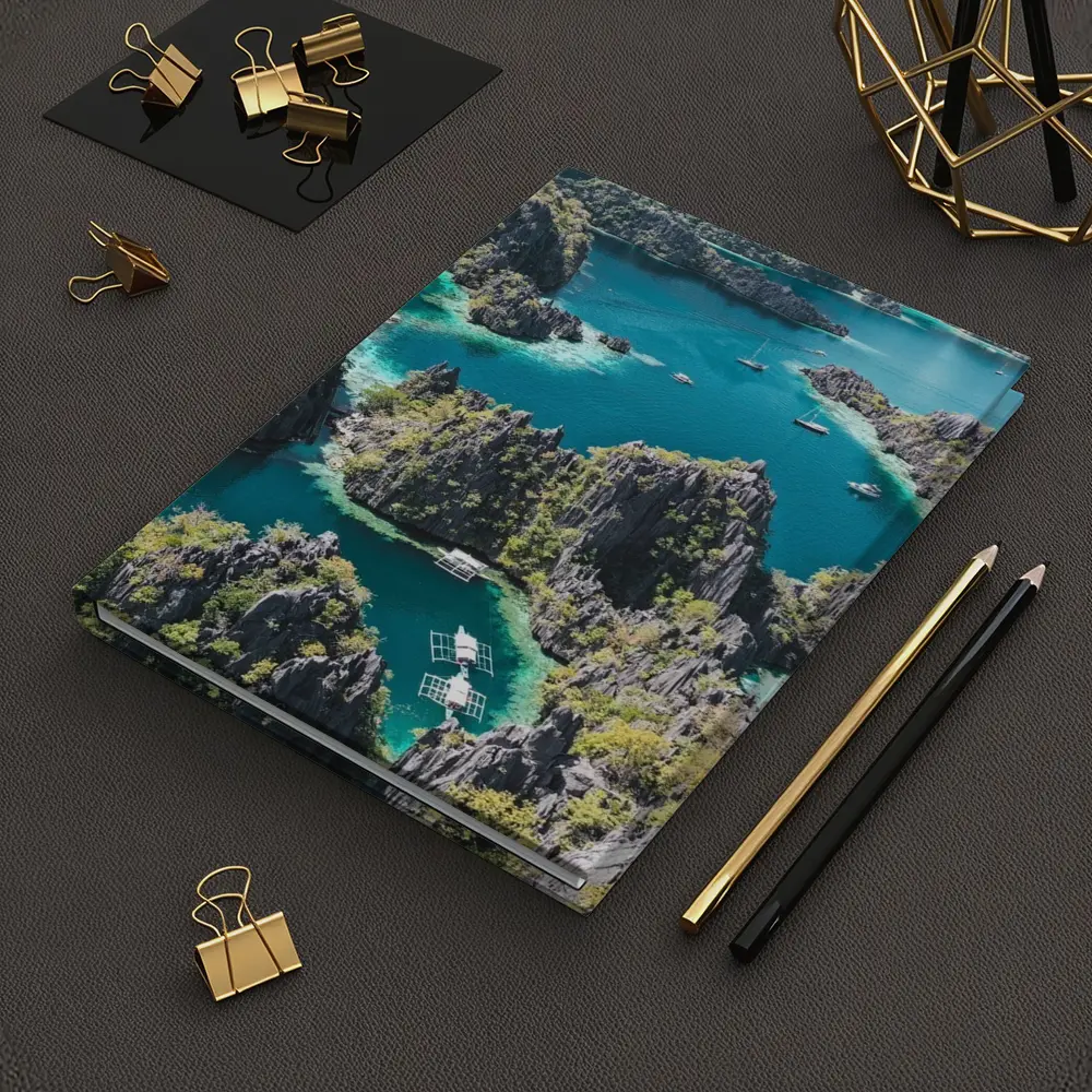 Coron Lagoon Turquoise Water Limestone Cliffs Philippines – Notebooks