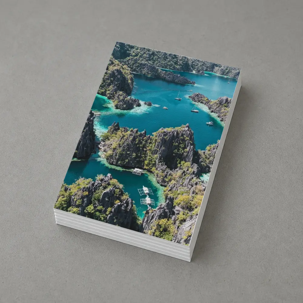 Coron Lagoon Turquoise Water Limestone Cliffs Philippines – Postcards