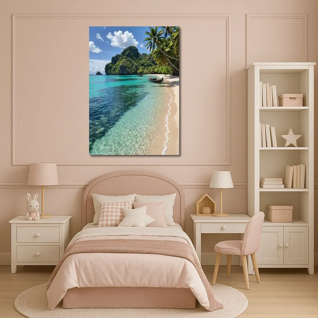 Thailand Tropical Beach Clear Turquoise Water – Wall Art