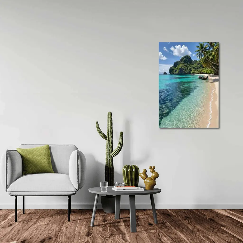 Thailand Tropical Beach Clear Turquoise Water – Wall Art