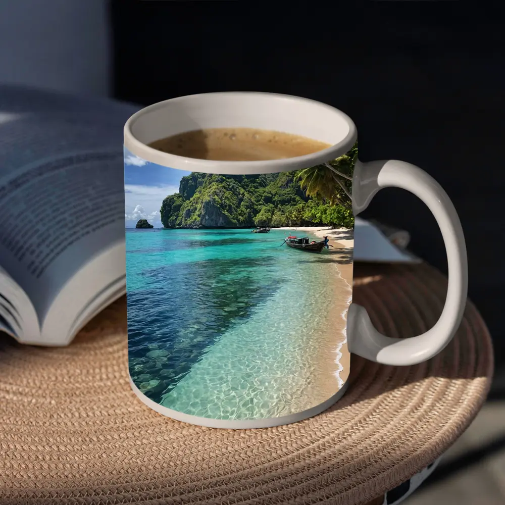 Thailand Tropical Beach Clear Turquoise Water – Mugs