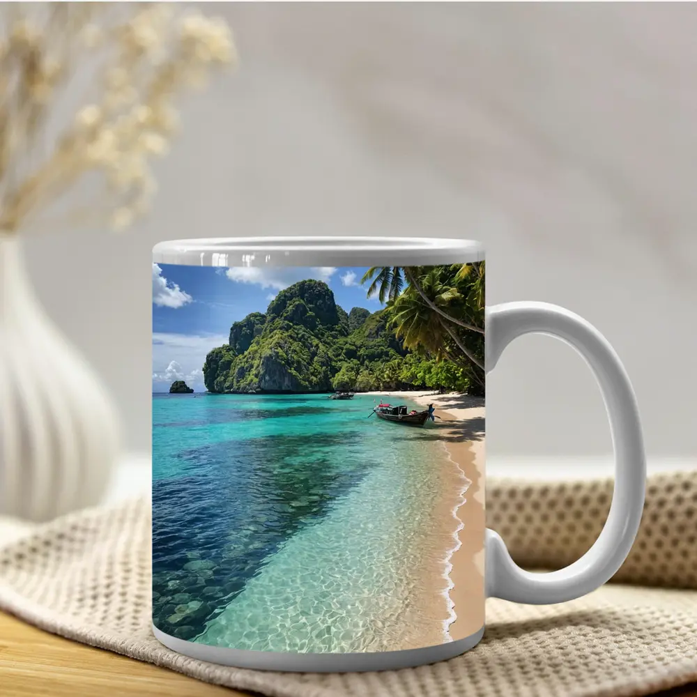 Thailand Tropical Beach Clear Turquoise Water – Mugs