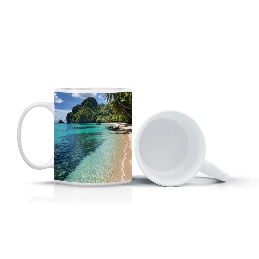 Thailand Tropical Beach Clear Turquoise Water – Mugs