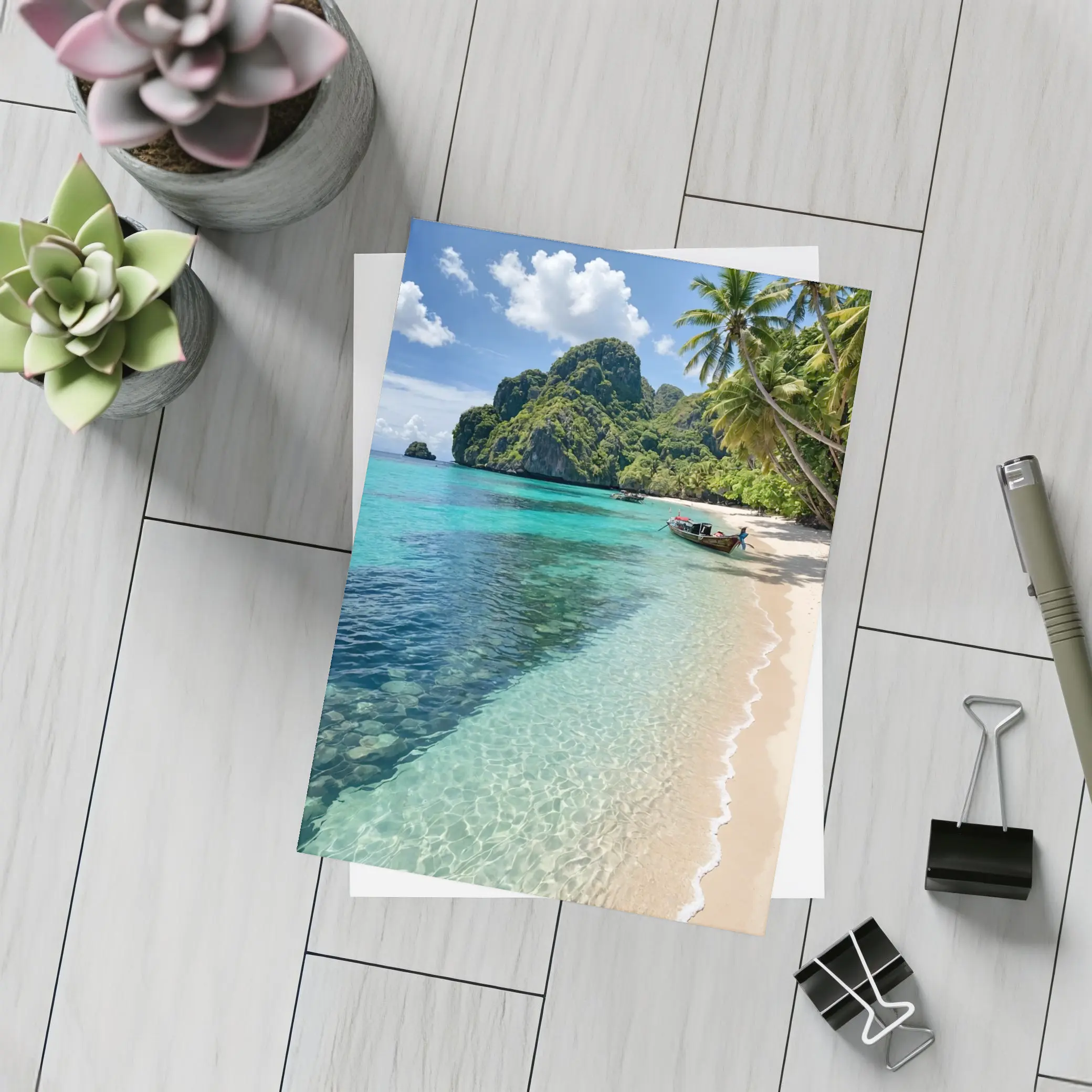 Thailand Tropical Beach Clear Turquoise Water – Postcards