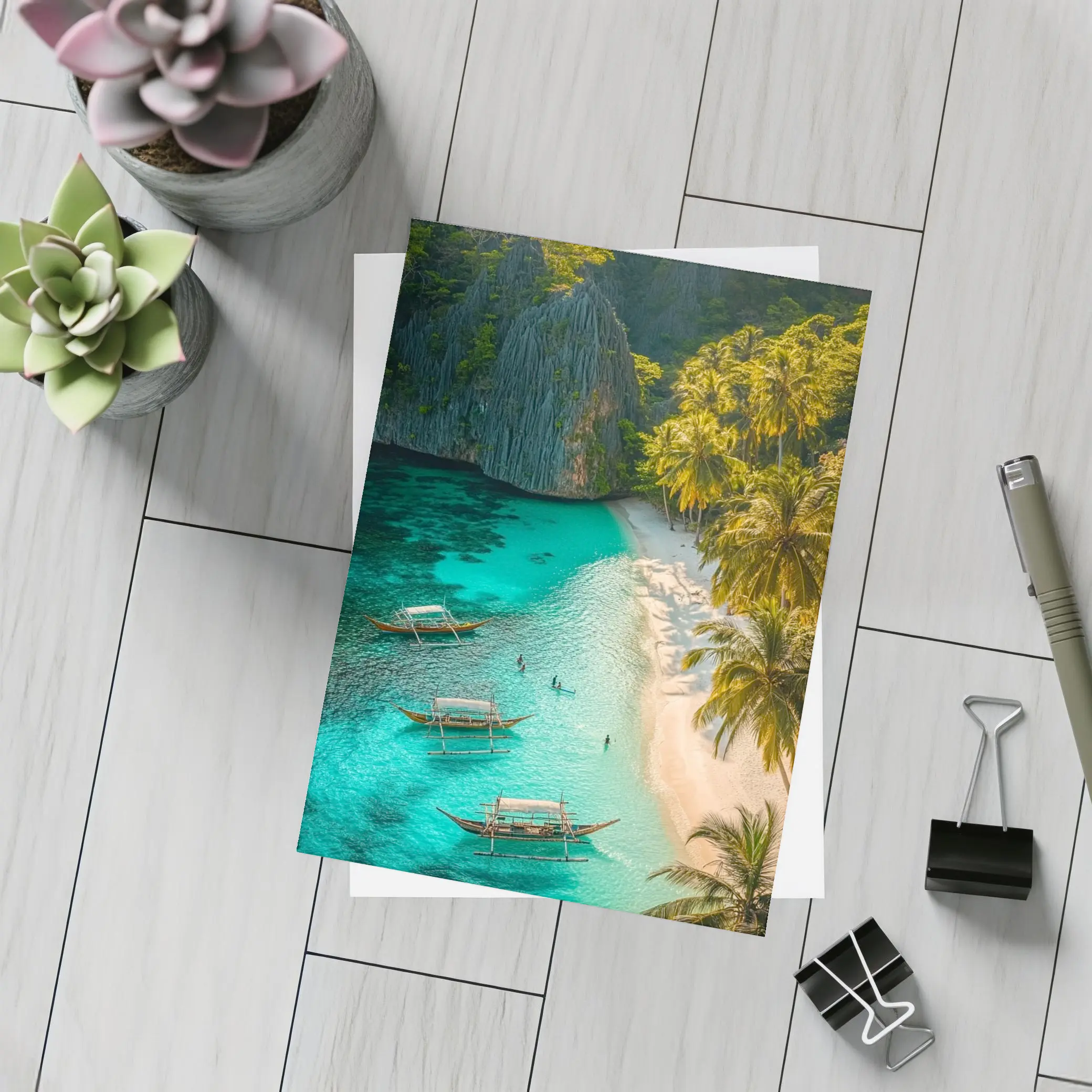 El Nido Beach Palawan Crystal Clear Turquoise Waters – Postcards