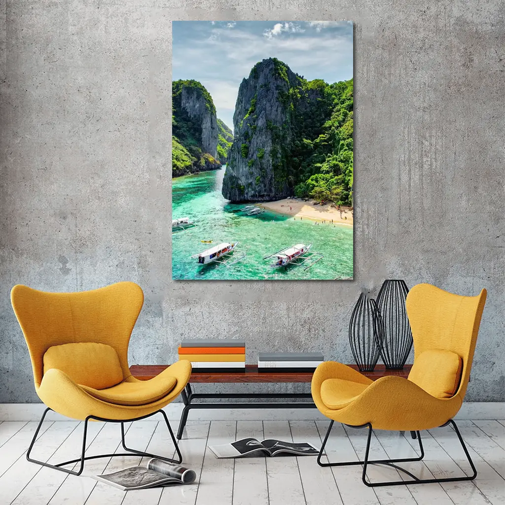 El Nido Palawan Turquoise Lagoon Limestone Cliffs – Wall Art