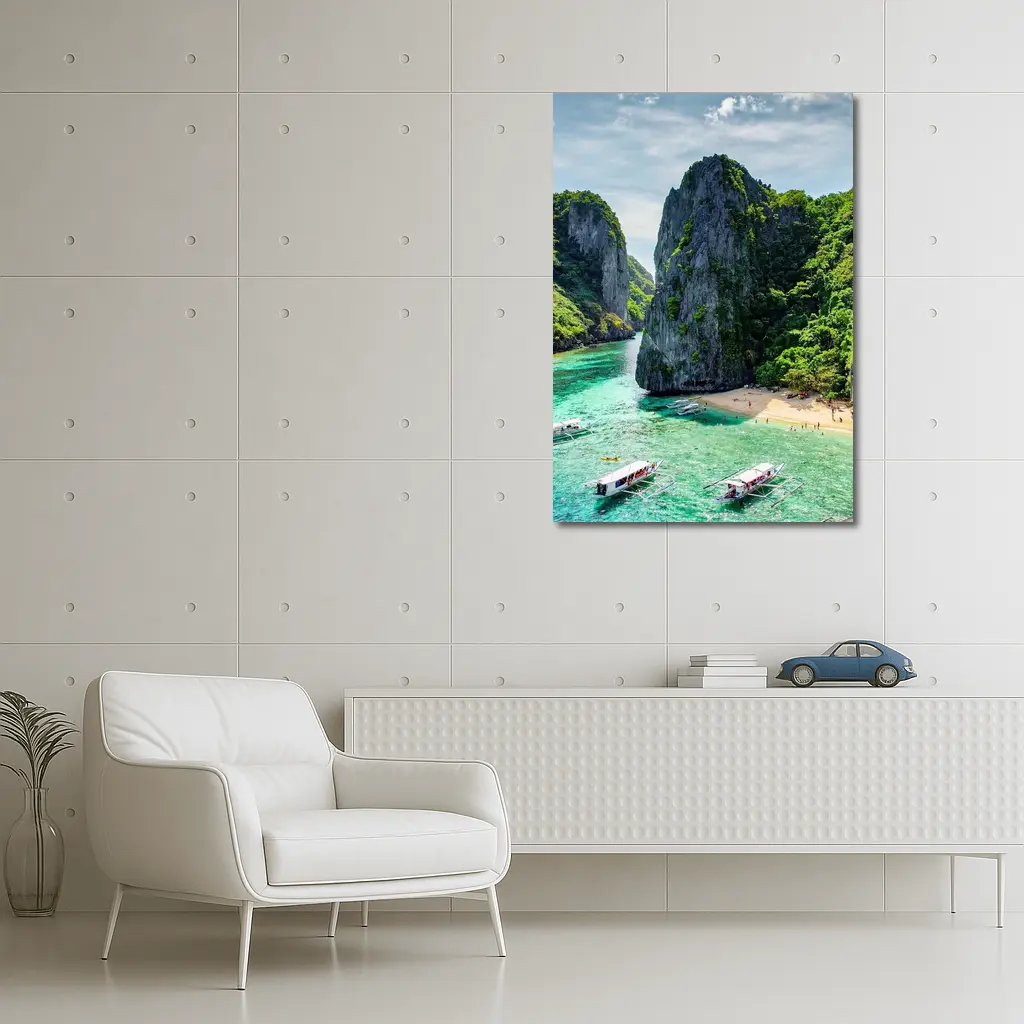 El Nido Palawan Turquoise Lagoon Limestone Cliffs – Wall Art