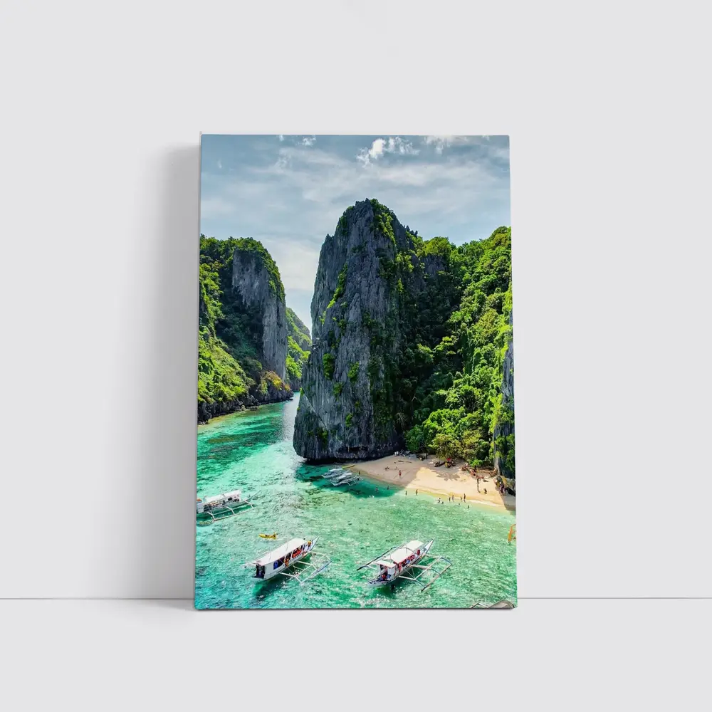 El Nido Palawan Turquoise Lagoon Limestone Cliffs – Wall Art