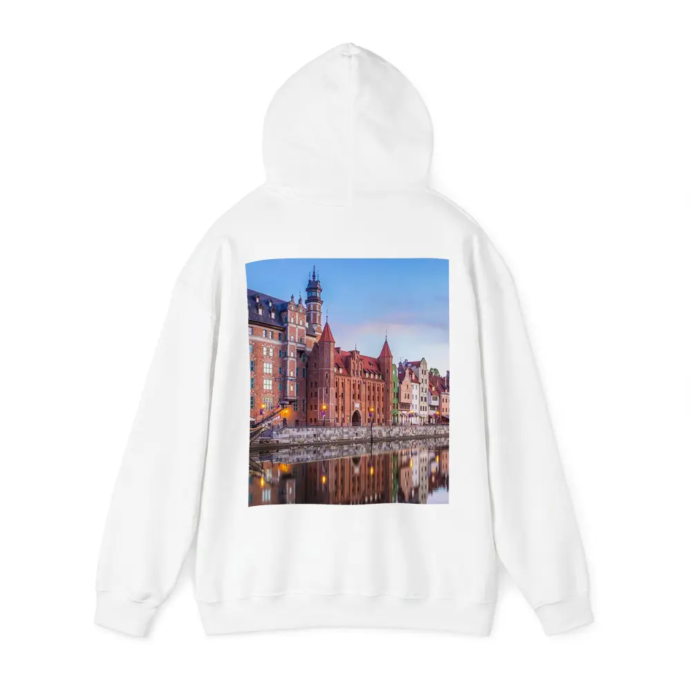 Gdansk Old Town Waterfront at Dusk – Hoodies