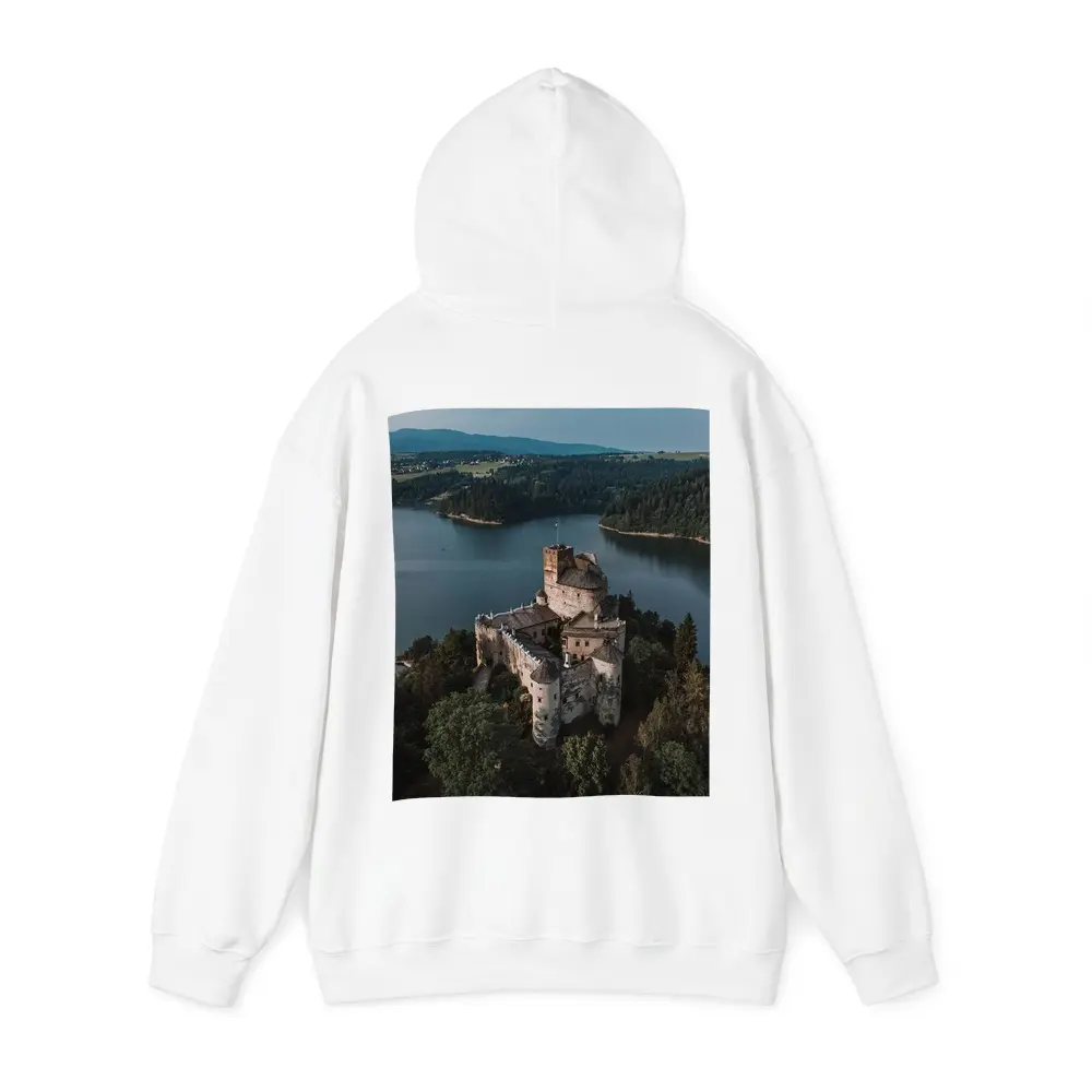 Niedzica Castle Aerial View Lake Poland – Hoodies
