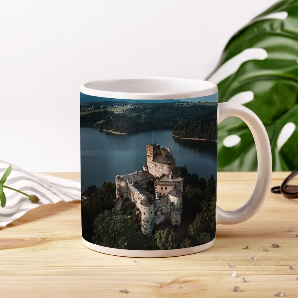 Niedzica Castle Aerial View Lake Poland – Mugs