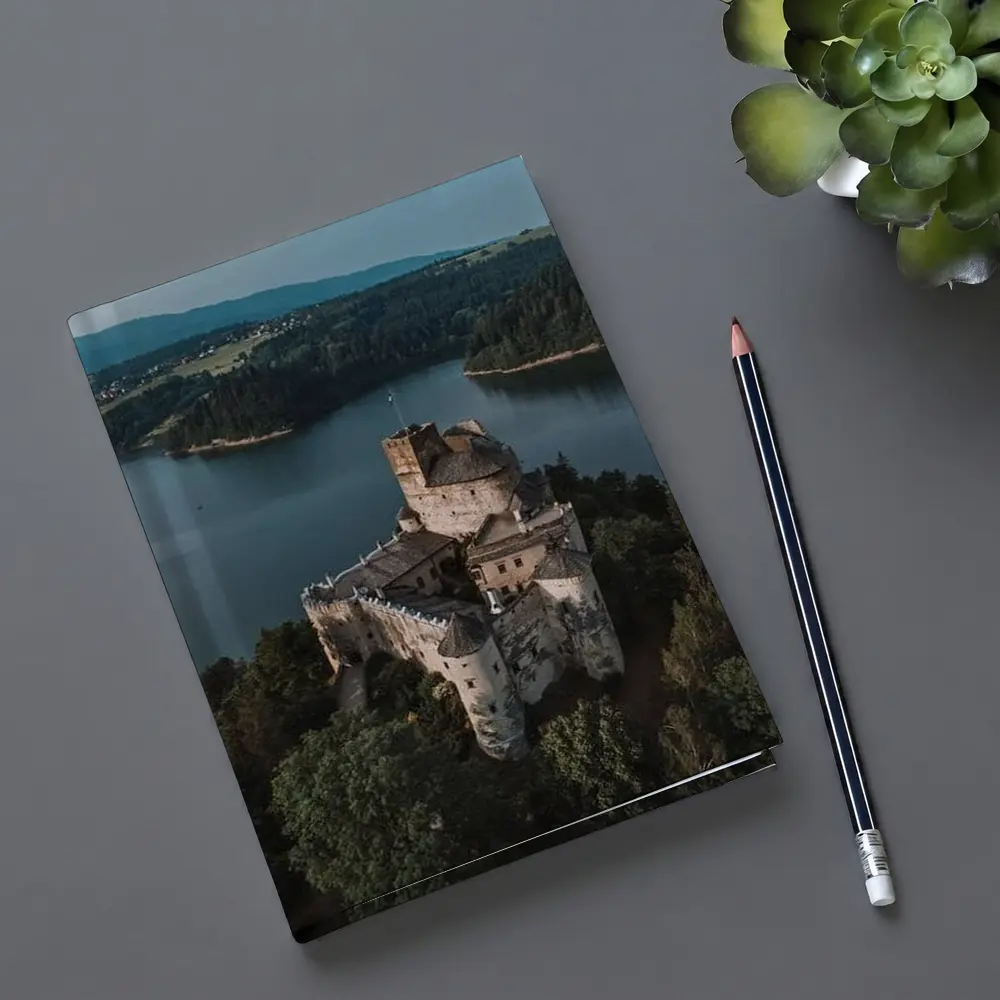 Niedzica Castle Aerial View Lake Poland – Notebooks