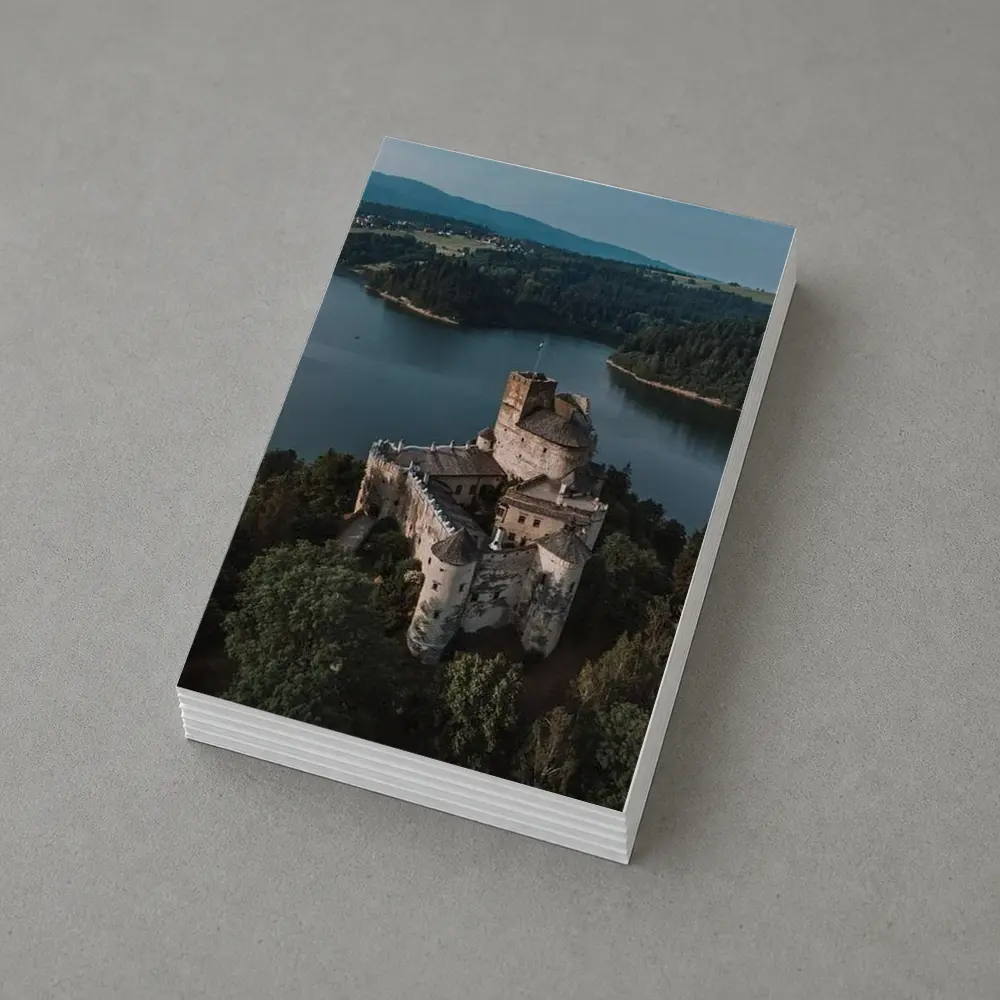 Niedzica Castle Aerial View Lake Poland – Postcards