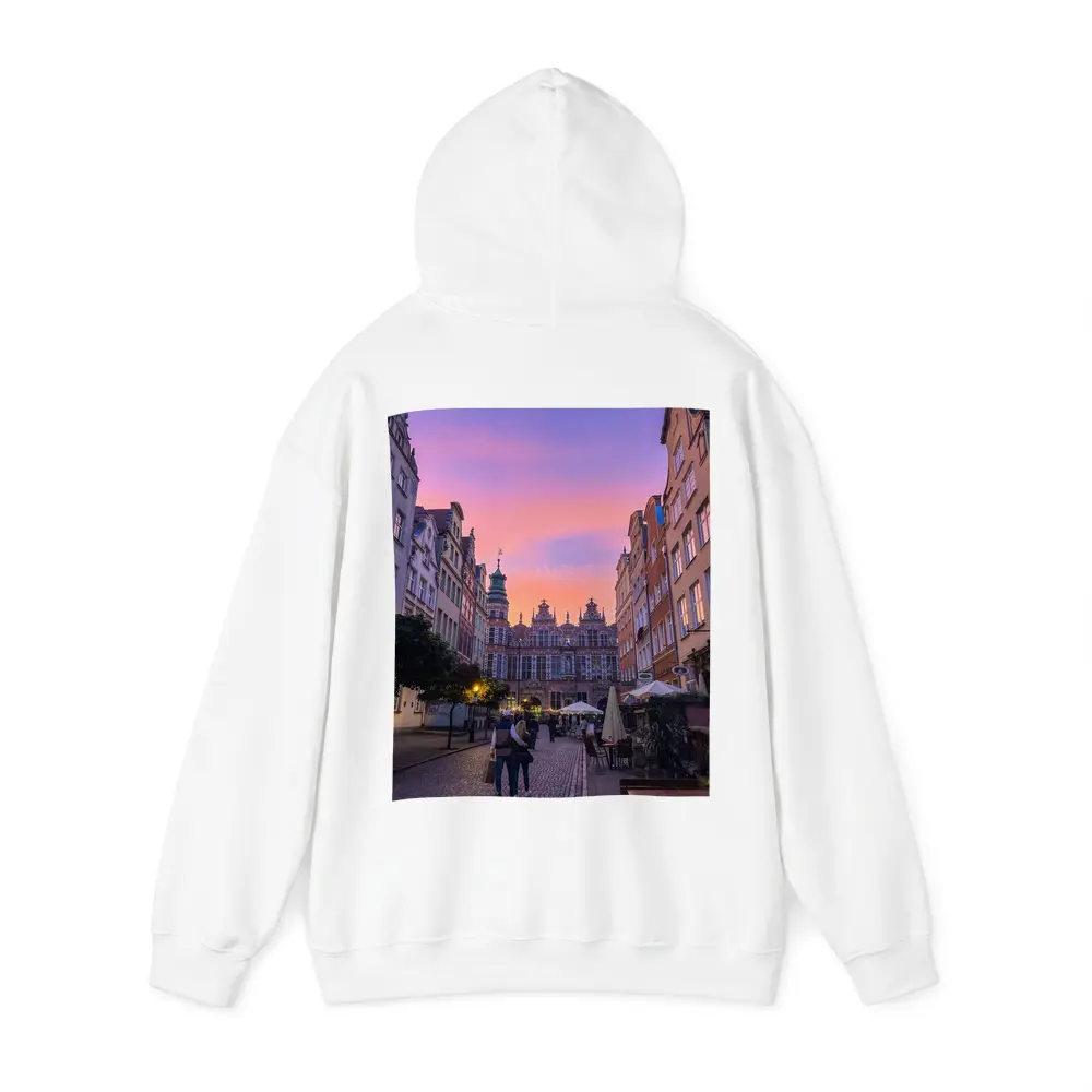 Gdansk Old Town Square at Purple Sunset – Hoodies