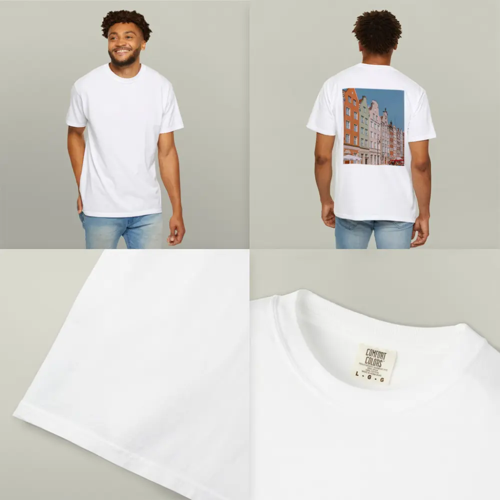 Colorful Historic Buildings Gdansk Poland Street – T-Shirts
