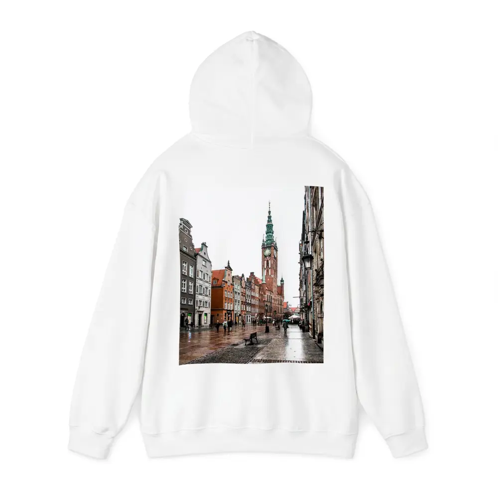 Gdansk Old Town Rainy Street Poland – Hoodies