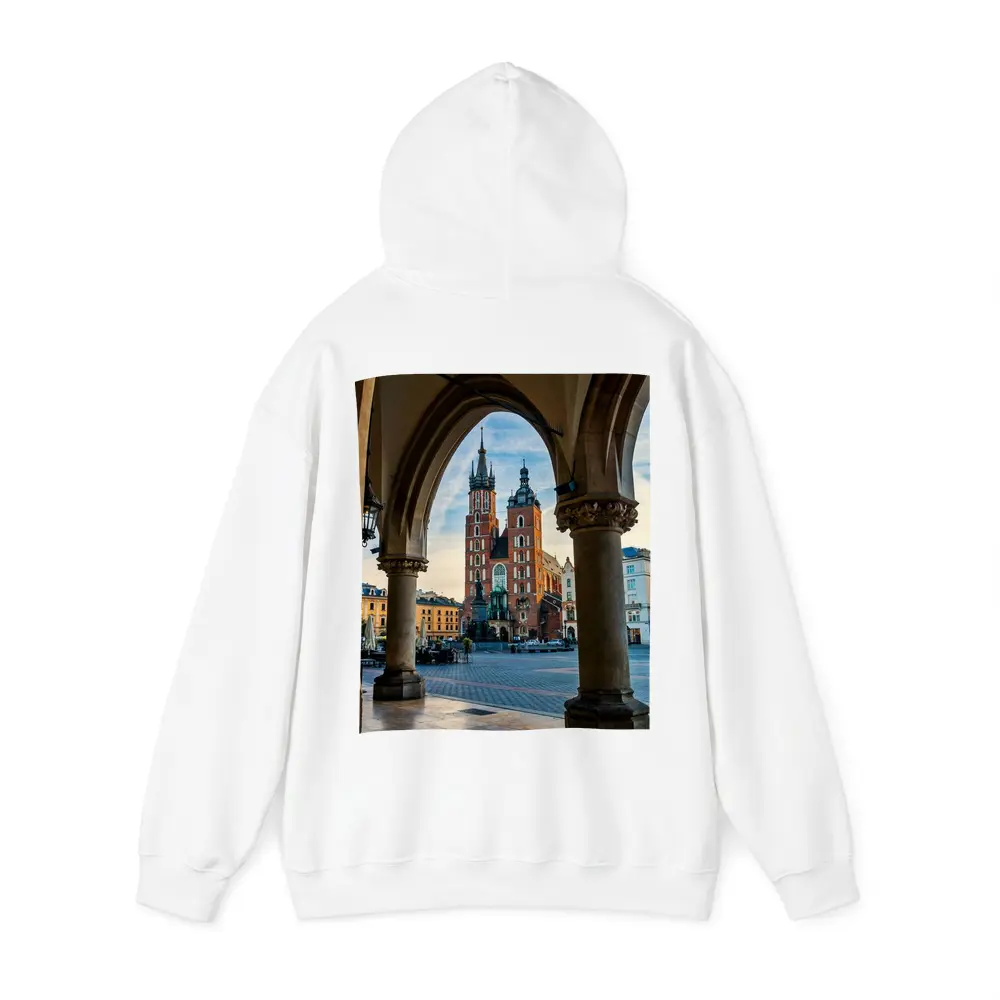 St Mary Basilica Krakow Main Square Arch View – Hoodies
