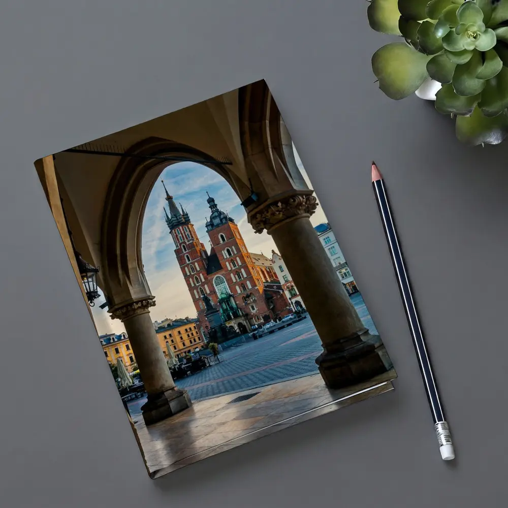 St Mary Basilica Krakow Main Square Arch View – Notebooks