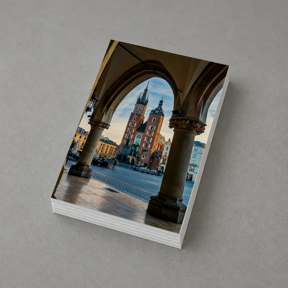 St Mary Basilica Krakow Main Square Arch View – Postcards