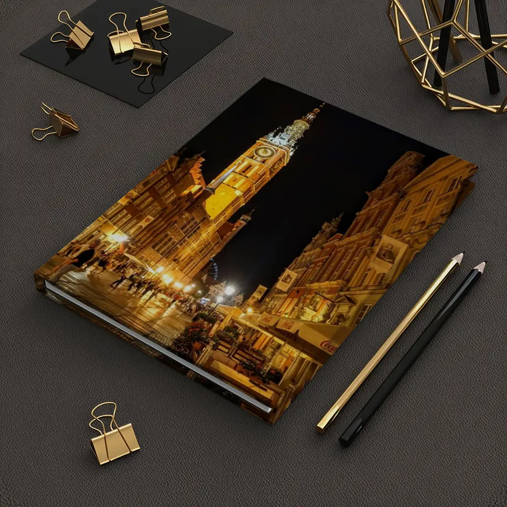 Gdansk Old Town Street At Night – Notebooks