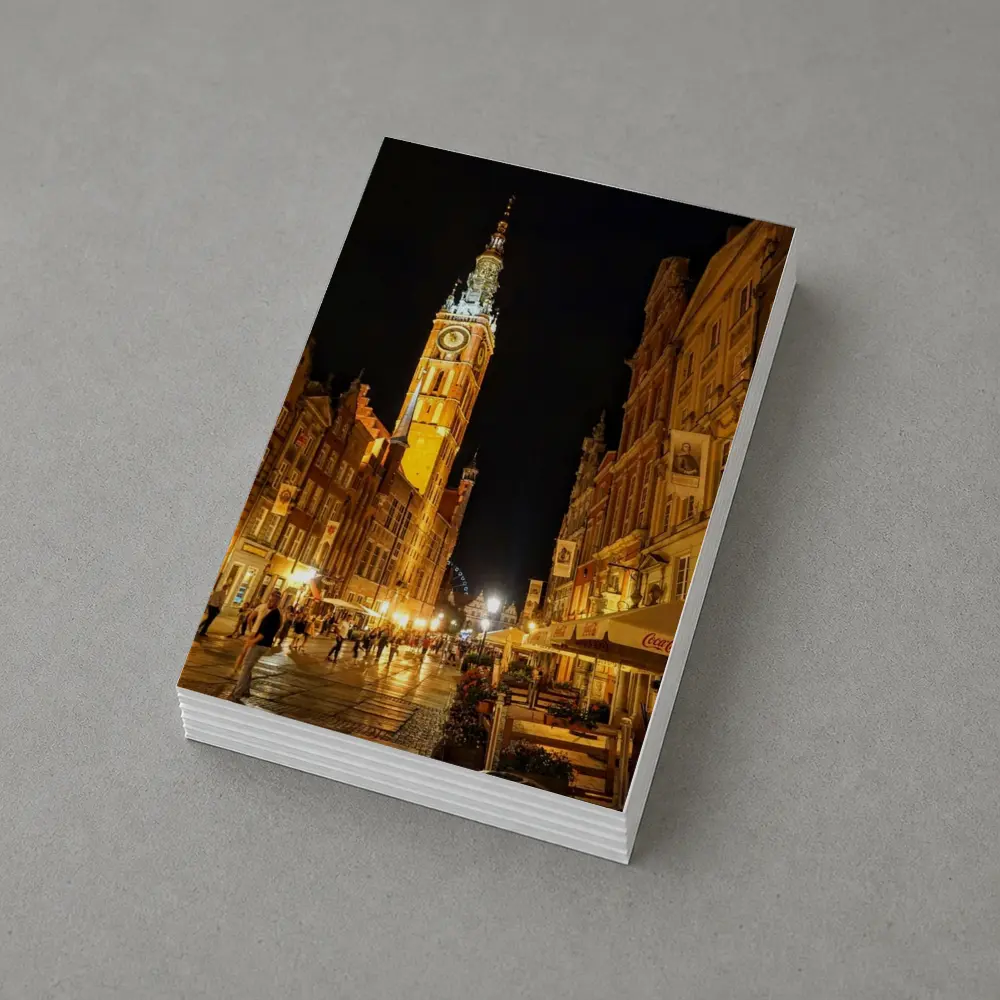 Gdansk Old Town Street At Night – Postcards