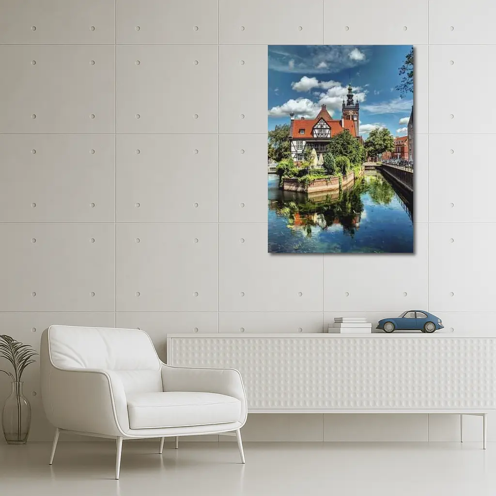 Gdansk Poland Canal Old Town Architecture – Wall Art