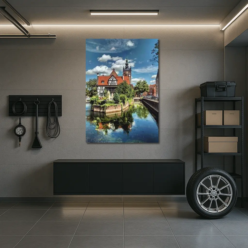 Gdansk Poland Canal Old Town Architecture – Wall Art