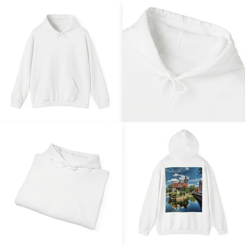 Gdansk Poland Canal Old Town Architecture – Hoodies