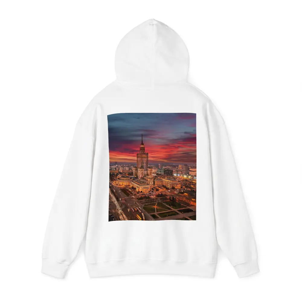 Palace of Culture Warsaw Dramatic Sunset Sky – Hoodies