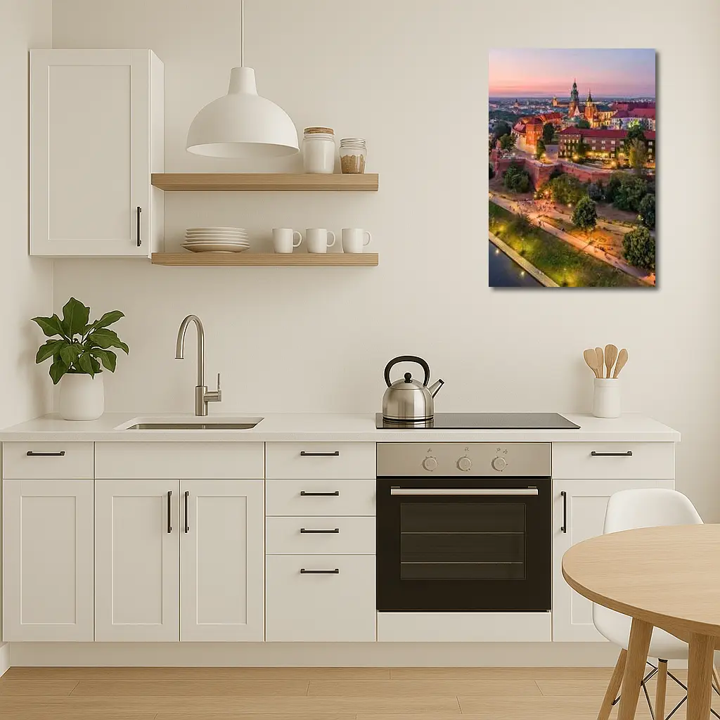Wawel Castle Krakow Aerial Sunset View – Wall Art
