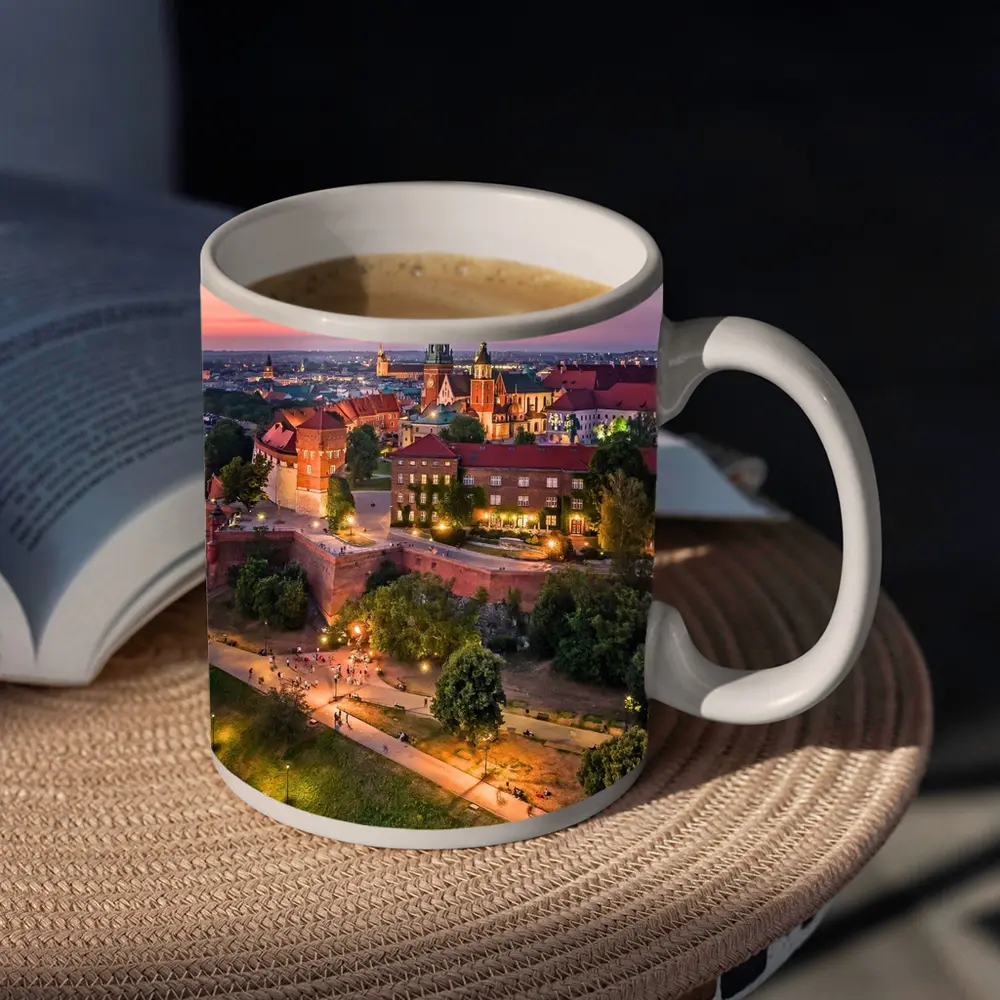 Wawel Castle Krakow Aerial Sunset View – Mugs