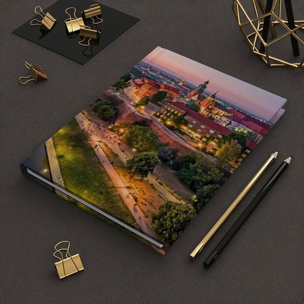 Wawel Castle Krakow Aerial Sunset View – Notebooks