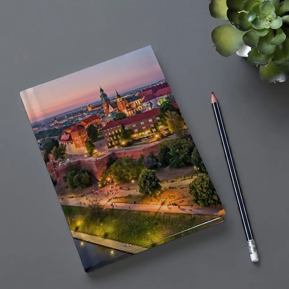 Wawel Castle Krakow Aerial Sunset View – Notebooks