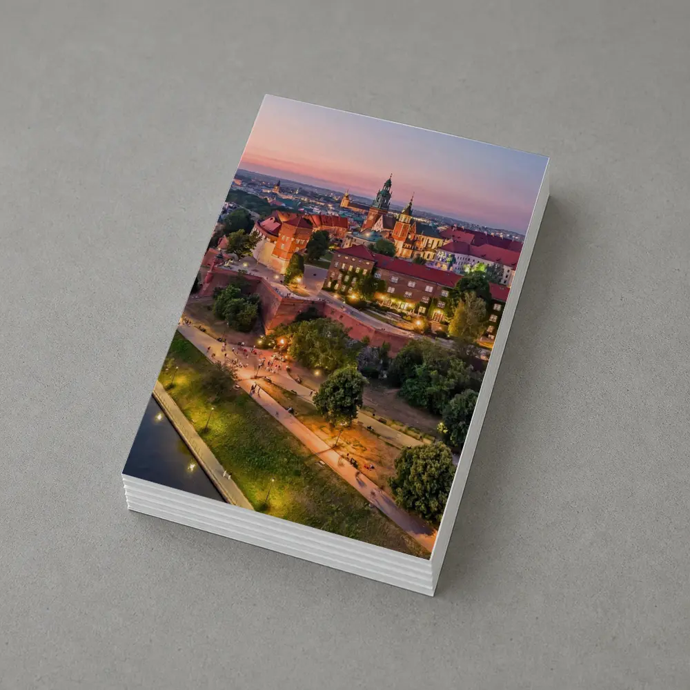 Wawel Castle Krakow Aerial Sunset View – Postcards