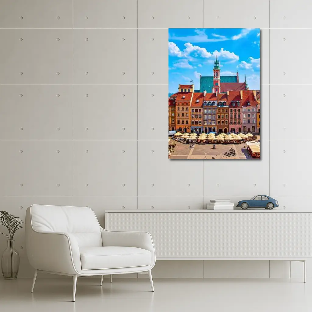 Warsaw Old Town Market Square Poland – Wall Art