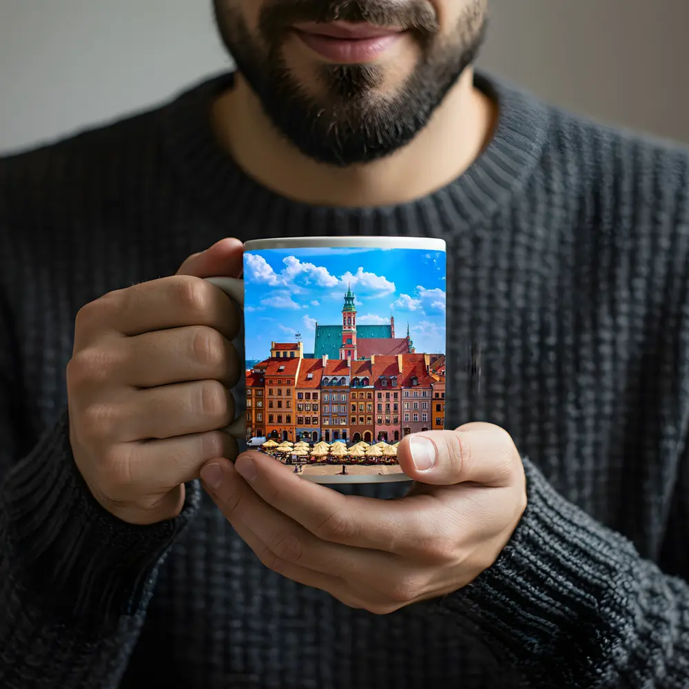 Warsaw Old Town Market Square Poland – Mugs