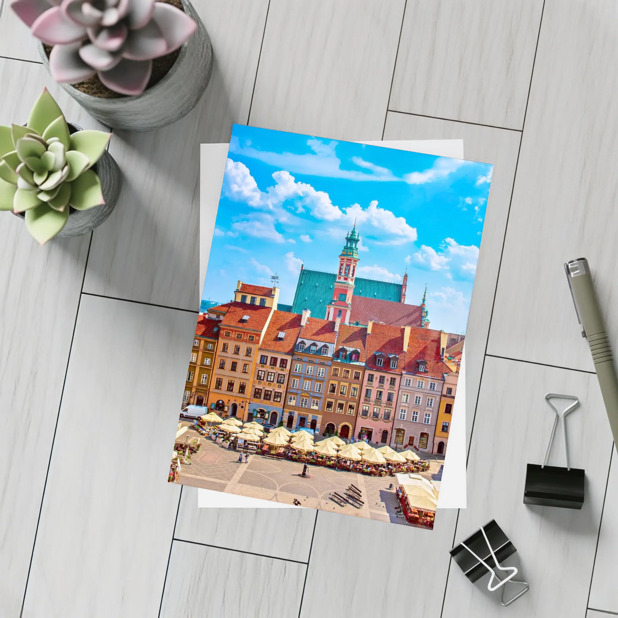 Warsaw Old Town Market Square Poland – Postcards